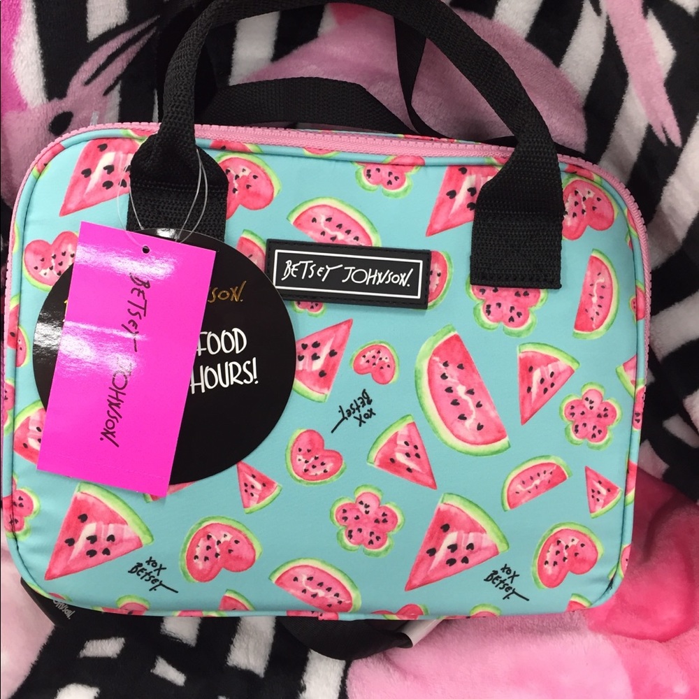 NWT Betsey Johnson watermelon print  lunch cooler